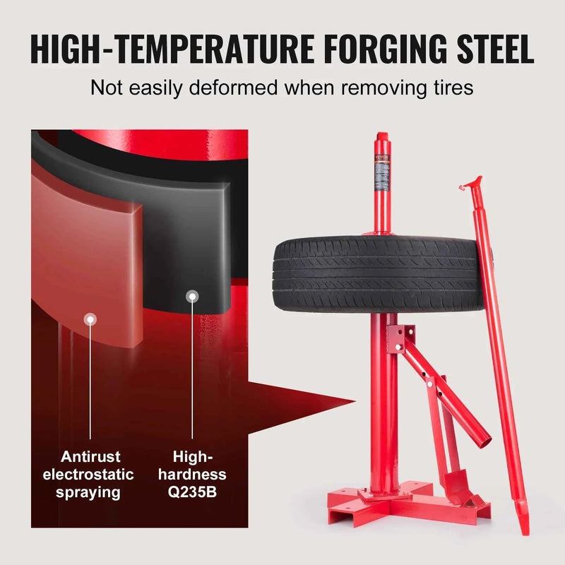 SucceBuy Portable Manual Tire Changer Bead Breaker Tool Portable Hand Bead Breaker Mounting Tool for Car Truck Motorcycle Garage