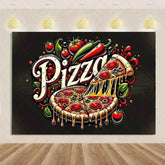 Quick Food Theme Birthday Party Decoration Hamburger French Fries Pizza Background Banner Photography Backdrop Supplies Kid Gift - GiFTiFY