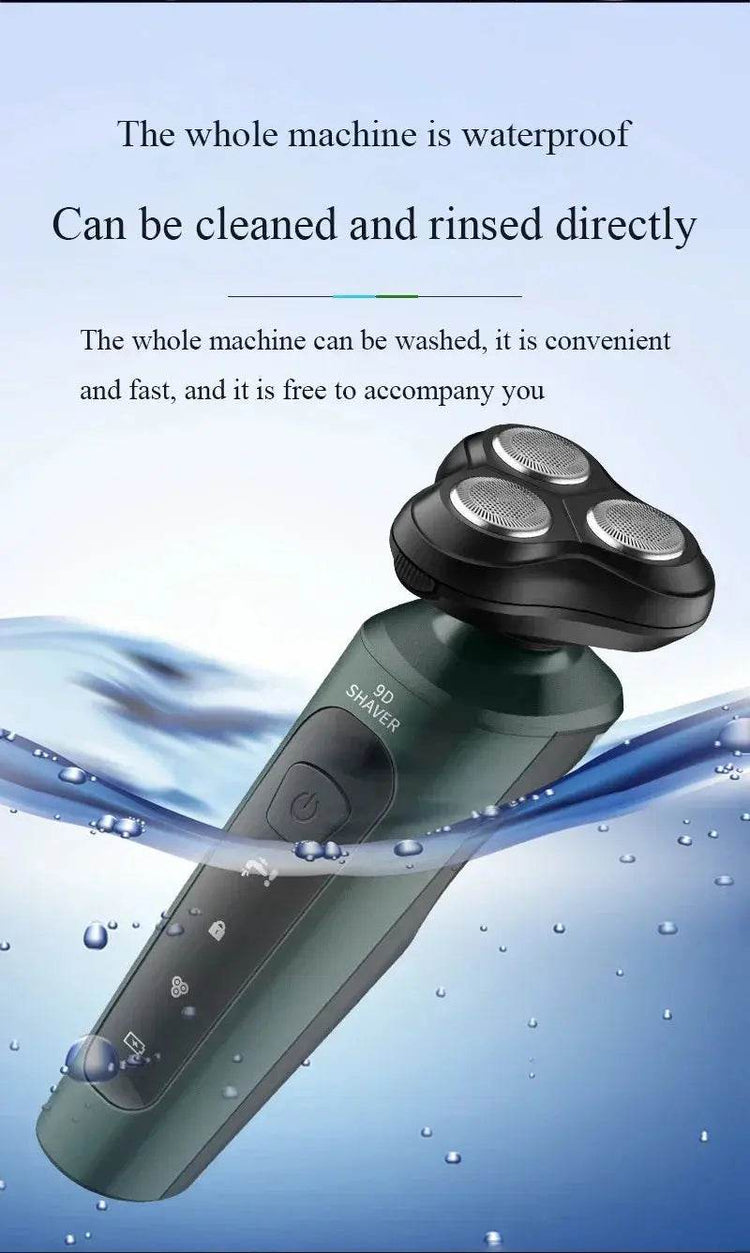 Electric Shavers for Men Waterproof Electric Trimmer Razor Wet Dry Use Rechargeable Battery - GiFTiFY