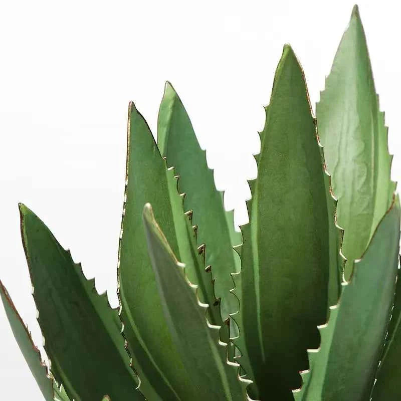 Artificial Aloe Vera Fake Succulents Simulated Agave Green Tropical Leaves by DSERS