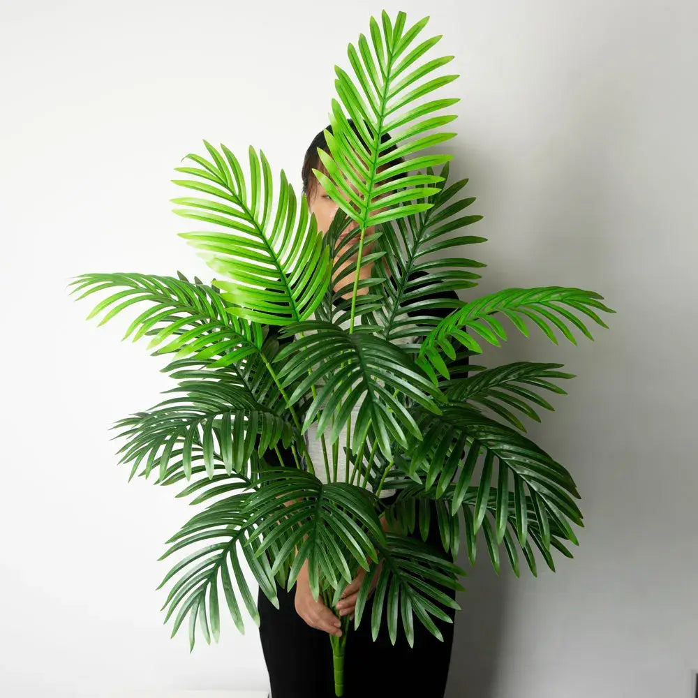 Artificial Areca Palm Tree in White Pot Large Fake Palm Tree Tropical Plant Palm Tree Artificial in White Pot