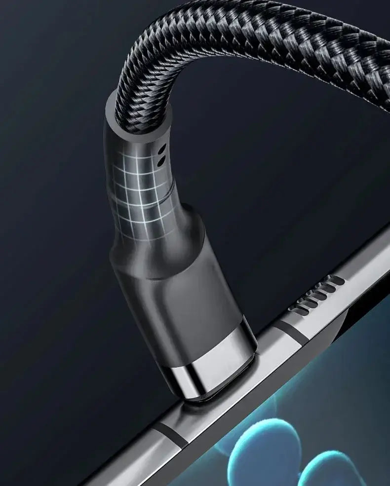 Braided Type C Cable Samsung S24 S23 120W Super Charging