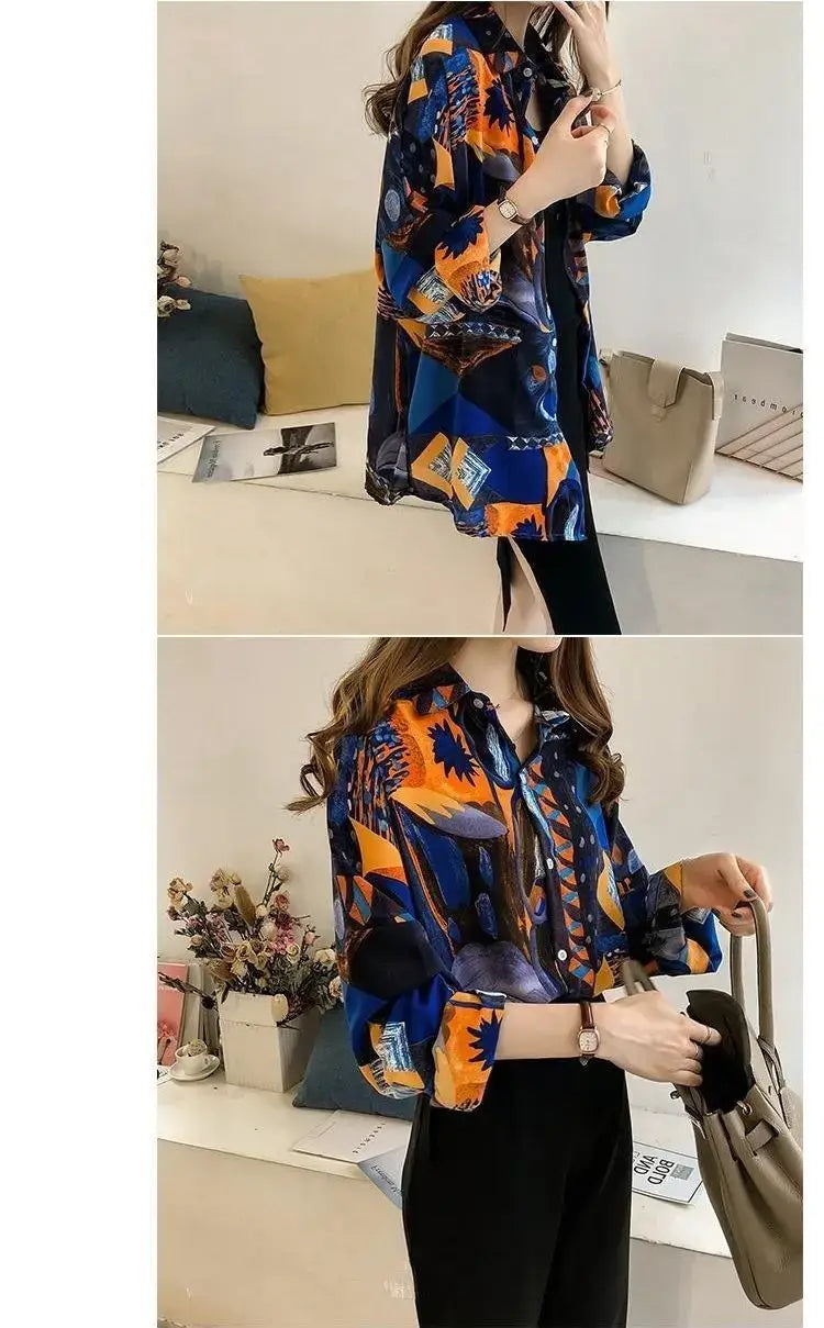 Chic Loose Chiffon Shirt for Women