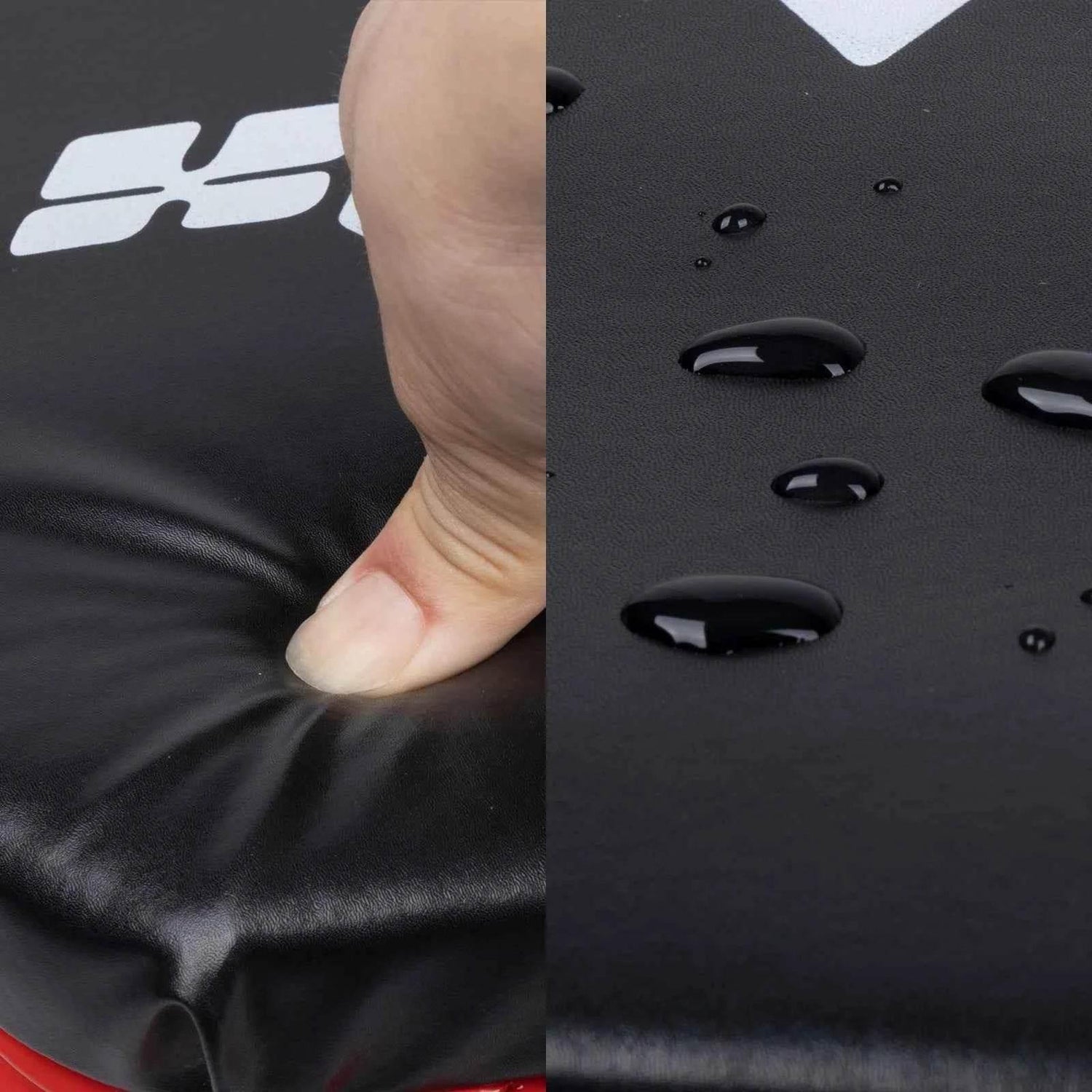 3-in-1 Rolling Mechanic Creeper Z Seat, Foldable Garage Chair Lay Down Sit Lean Back, Under Car Shop Auto Repair, Red Black - GiFTiFY