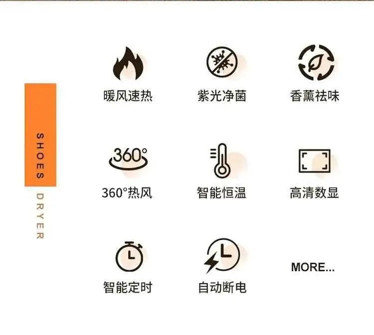 New Foldable Shoe Dryer Boot Dryer with Hot Air Circulation Boot Dryer Eliminate Bad Odor Timing Constant Temperature Shoe Dryer - GiFTiFY