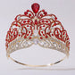 European Miss Universe Big Forest Crystal Wedding Crowns Cubic Zircon Crown Queen Rhinestone Tiara Party Stage Show Hair Jewelry GiFTiFY