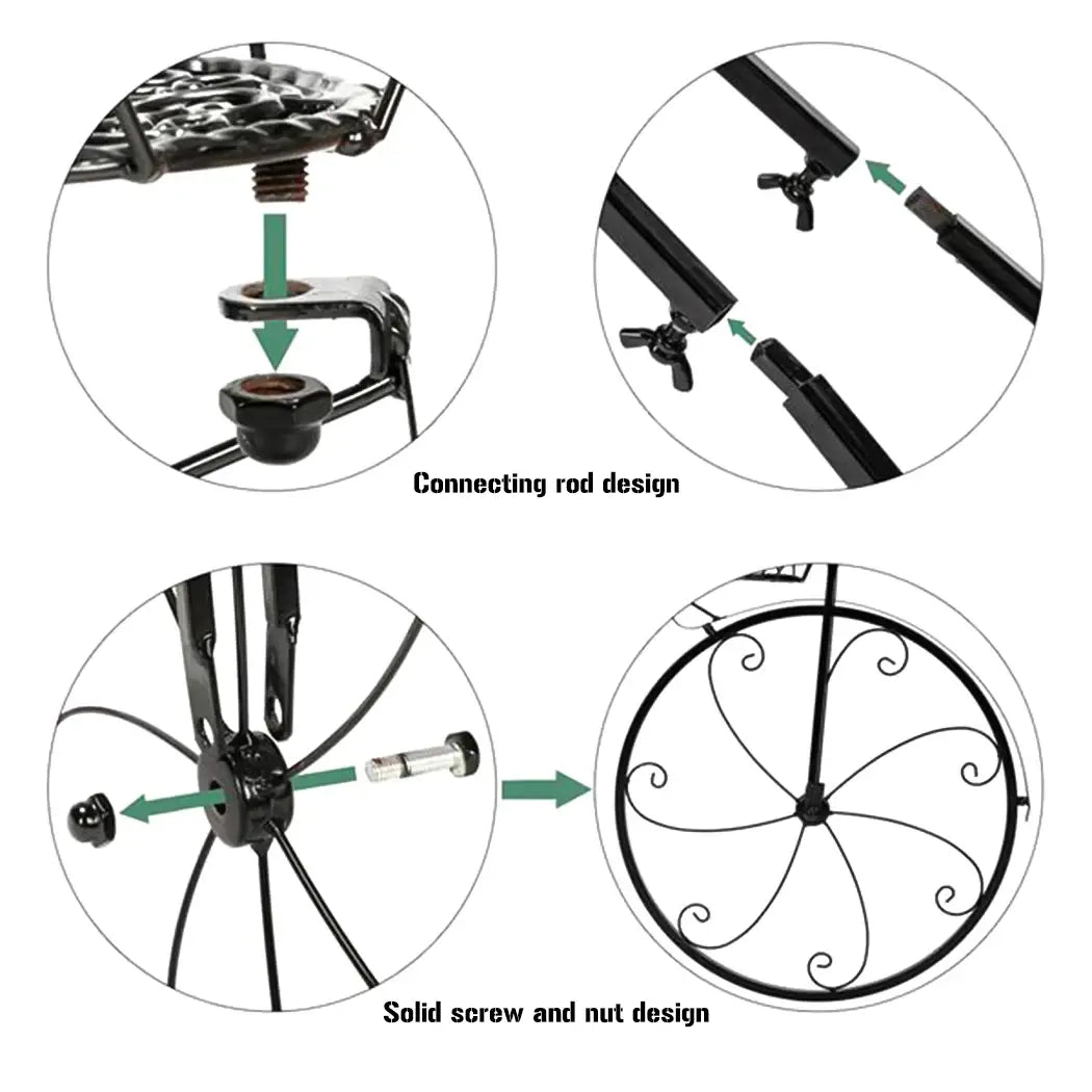 Unique 3 Tier Bicycle Plant Stand