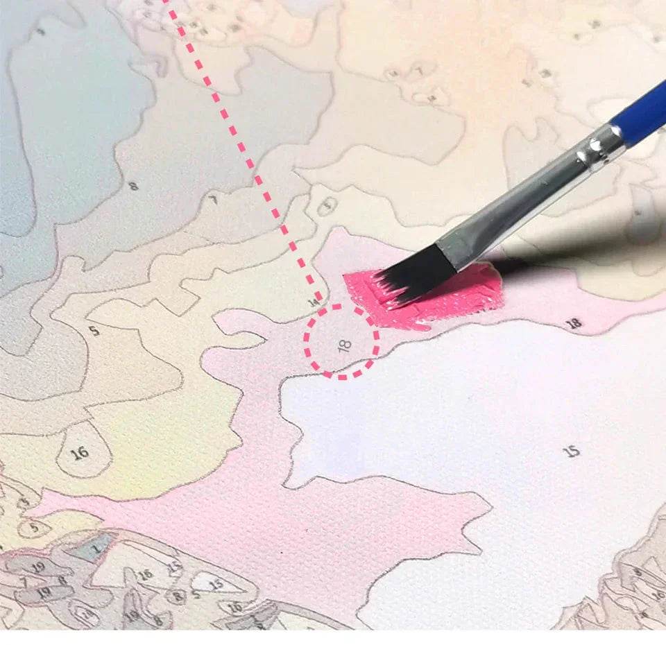 HUACAN Custom Photo Paint By Numbers Pets Child Diy Kit Picture For Living Room Home Decoration - GiFTiFY