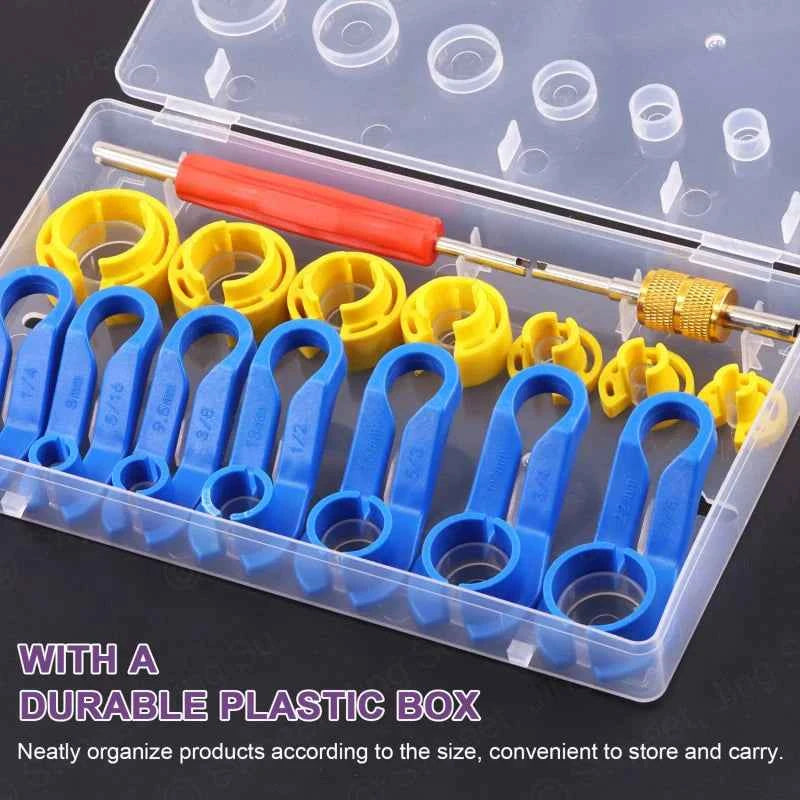 1 Set 7/16pcs Car Auto AC Line Disconnect Tool Fuel Line Disconnect Fuel Line Angled Disconnect Tool Set Fuel Line Removal Tools