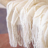 Bohemian Couch Blanket Large Knitted Tassel Throw for Bed Chair Sofa Couch Cover All-Season Blankets Home Decor Soft Comfortable - GiFTiFY