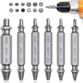 Damaged Screw Extractor Set HSS Drill Bit Stripped Broken Remover Small Easily Quickly Take Out Kit Easy Demolition Power Tools - GiFTiFY