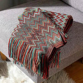 Bohemian Couch Blanket Large Knitted Tassel Throw for Bed Chair Sofa Couch Cover All-Season Blankets Home Decor Soft Comfortable - GiFTiFY