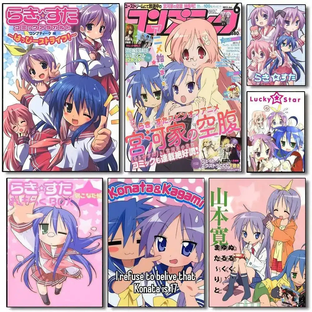 Anime Lucky Star Kawaii Home Decor Pooster by DSERS