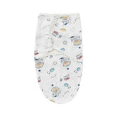 Newborn Baby Wrap Anti-Startle 2Pcs/Set Baby Swaddle Sleeping Cocoon Design 100%Cotton Baby Adjustable Blanket 0-6 Months - GiFTiFY