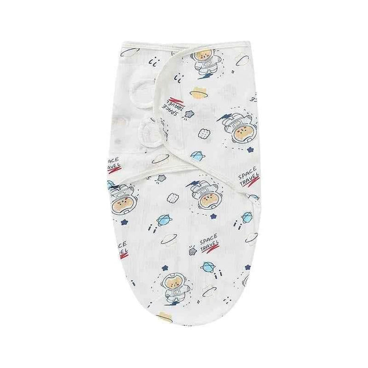 Newborn Baby Wrap Anti-Startle 2Pcs/Set Baby Swaddle Sleeping Cocoon Design 100%Cotton Baby Adjustable Blanket 0-6 Months - GiFTiFY