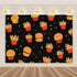 Quick Food Theme Birthday Party Decoration Hamburger French Fries Pizza Background Banner Photography Backdrop Supplies Kid Gift - GiFTiFY