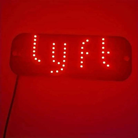 Led Light Signs For Car Windshield Glow LED Sign Decal Stickers Sign Light Windshield Sticker Cab Indicator Lamp Bright Lights U