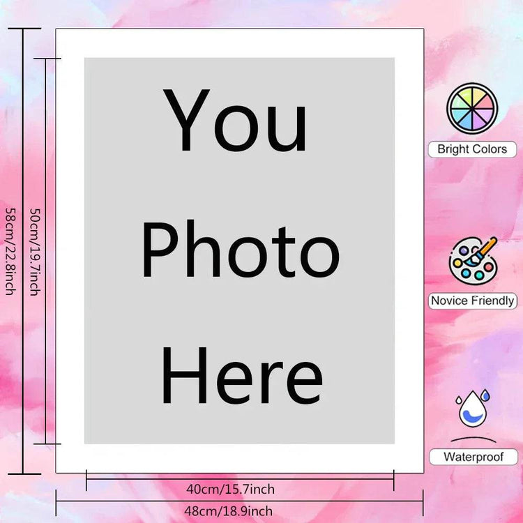 HUACAN Custom Photo Paint By Numbers Pets Child Diy Kit Picture For Living Room Home Decoration - GiFTiFY