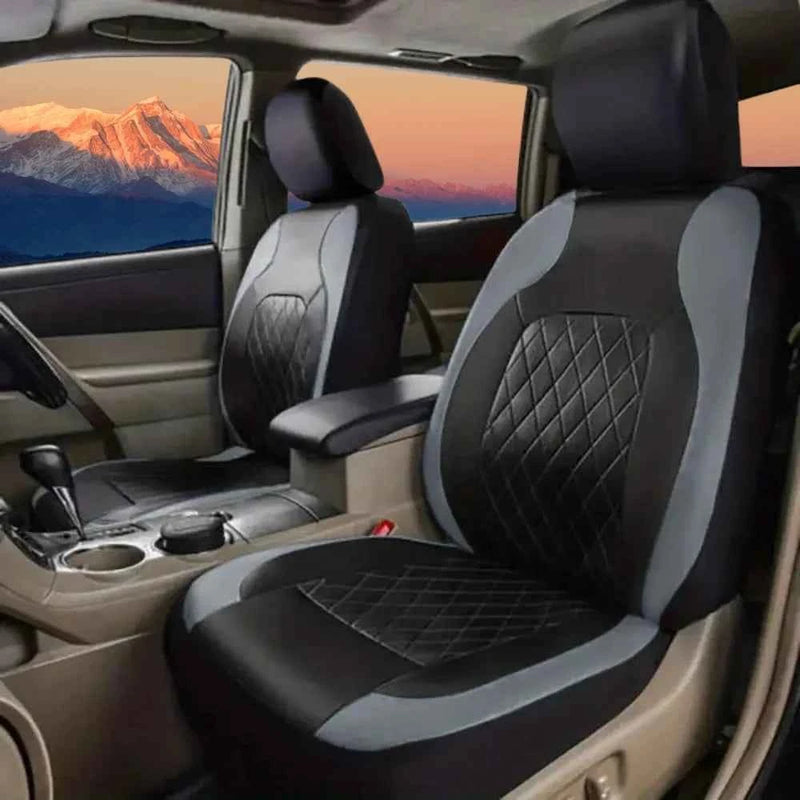 Universal Car Seat Covers PU Black Fashions Sports Seat Covers PU Car Seat Cover Universal Interior Accessories by GiFiFY