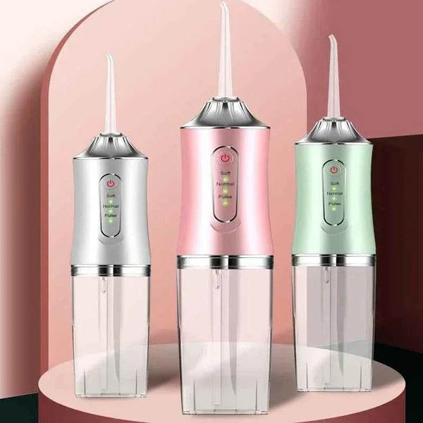 1 PCS Portable Water Floss USB Rechargeable Oral Irrigator 220ML Electric Tooth Cleaning Device 3 Modes Waterproof Irrigator - GiFTiFY
