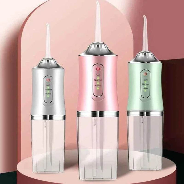 1 PCS Portable Water Floss USB Rechargeable Oral Irrigator 220ML Electric Tooth Cleaning Device 3 Modes Waterproof Irrigator - GiFTiFY