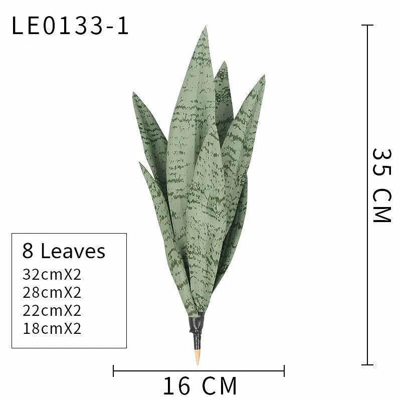 Artificial Succulents Plants House Decoration Accessori Tropical Fake Long Leaf Bonsai Hotel Party Home Decor Photo Props - GiFTiFY