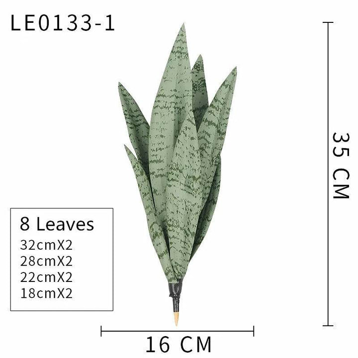 Artificial Succulents Plants House Decoration Accessori Tropical Fake Long Leaf Bonsai Hotel Party Home Decor Photo Props - GiFTiFY