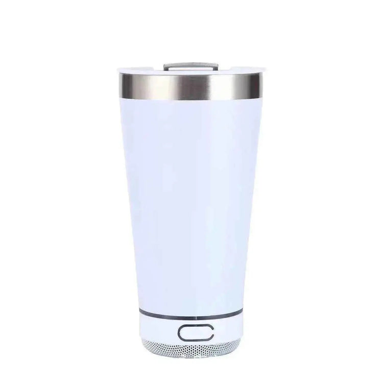 16oz smart bluetooth speaker car portable car cup creative bottle opener stainless steel thermos cup - GiFTiFY