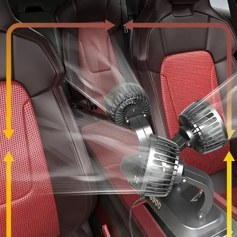 Three-Head USB Car Fan with Aromatherapy usb mini air cooler
