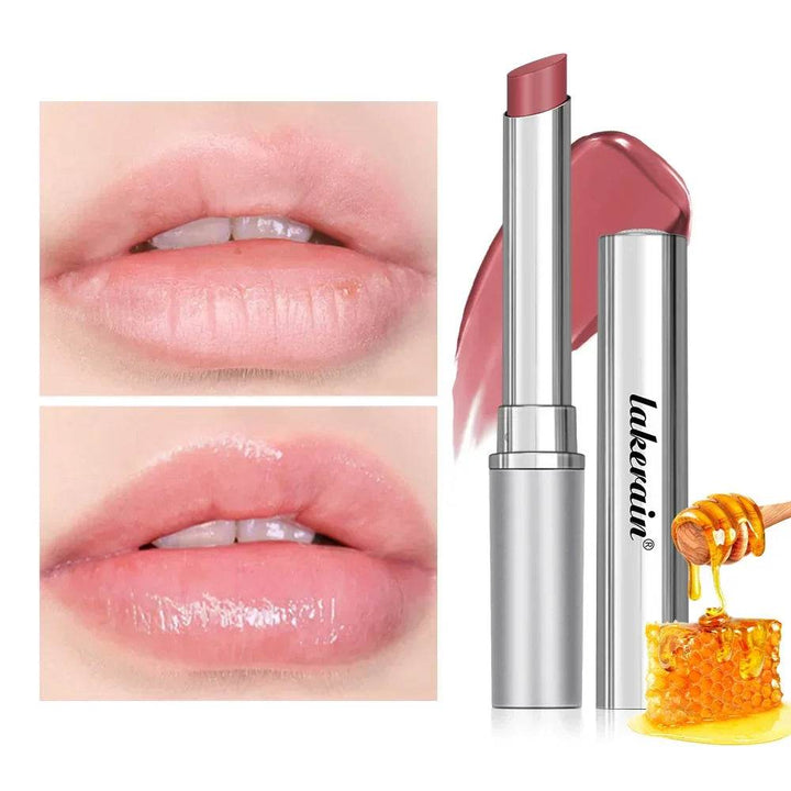 Black Honey Lipstick Long Lasting Moisturizing Natural Lip Plumper Makeup Lip Plumping Gloss Cosmetics Exfoliating for Lip - GiFTiFY