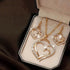 Romantic Double Heart Jewelry Set for Brides - GiFTiFY