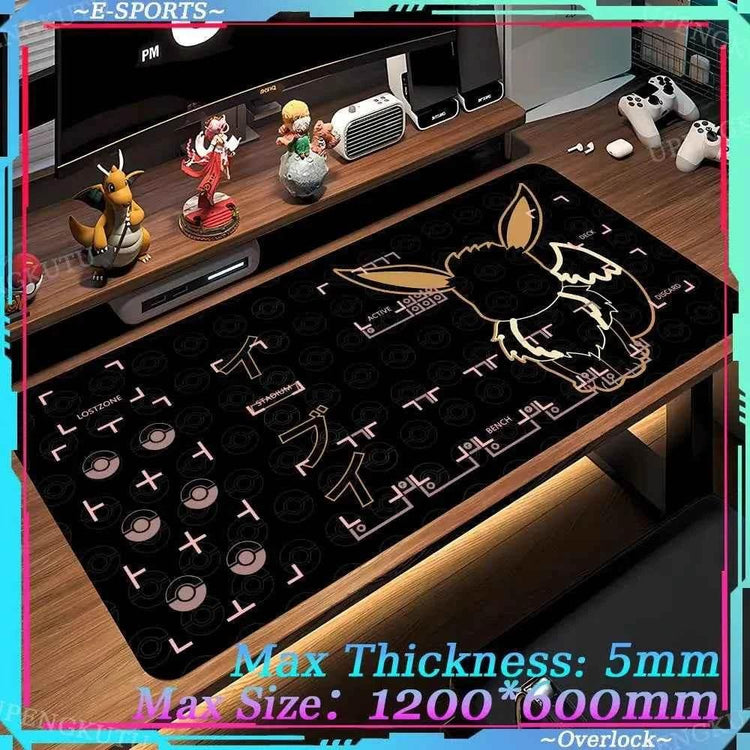 Mouse Pad Large Desk Mat P_Pokemones Anime Playmat 900x400 Xxl TGM PTCG Card Games Speed Computer and Office Gamer Cabinet mat - GiFTiFY