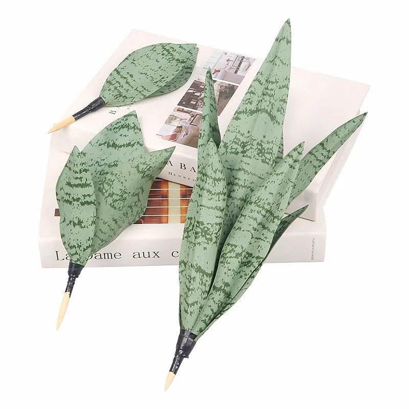 Artificial Succulents Plants House Decoration Accessori Tropical Fake Long Leaf Bonsai Hotel Party Home Decor Photo Props - GiFTiFY