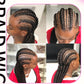 Cornrow Braids Wig Synthetic Full Lace Front Braided Wigs For Black Women 36 Inches Long Locs Goddess Braids Wig With Baby Hair GiFTiFY