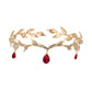 Luxury Crystal Crown Bridal Hair Accessories Wedding Rhinestone Waterdrop Leaf Tiara Crown Headband Frontlet Brides Hair Jewelry GiFTiFY
