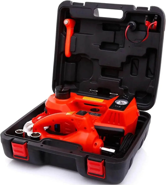 5 Ton Hydraulic Trolley Floor Jack Car Jack Kit 5Ton DC 12V Electric Hydraulic Car Jack Lift - GiFTiFY