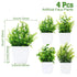 1/4pcs Artificial Plants Potted Green Bonsai Small Tree Grass Plant Pot Ornament Fake Flower for Home Garden Decor Wedding Party - GiFTiFY