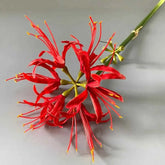 60cm Artificial Higanbana Flower Branch Handmade Plastic Silk Equinox Flower Real Touch Beautiful Fake Flower