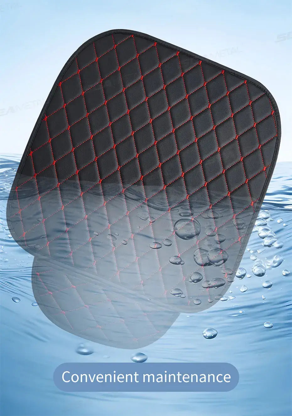 Black Quilted Leather Car Seat Covers
