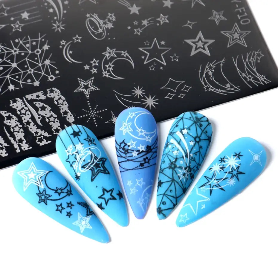 Spring Flowers Nail Stamping Plates Cherry Blossom