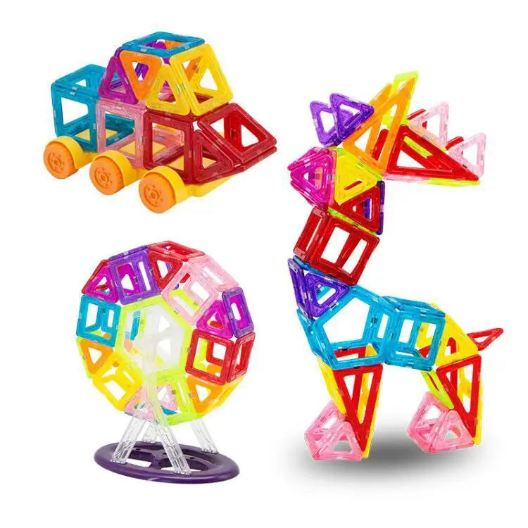 Kids Magnetic Building Blocks Mini Size Magnet Blocks Colorful Magnetic Building Blocks