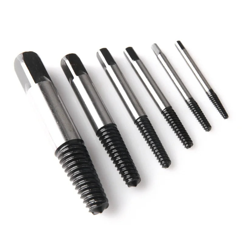 STONEGO 5PCS/6PCS Broken Damaged Screwdriver Extractor Drill Bit Set Carbon Steel Double Side Screw Pull Center Drill Bits GiFTiFY