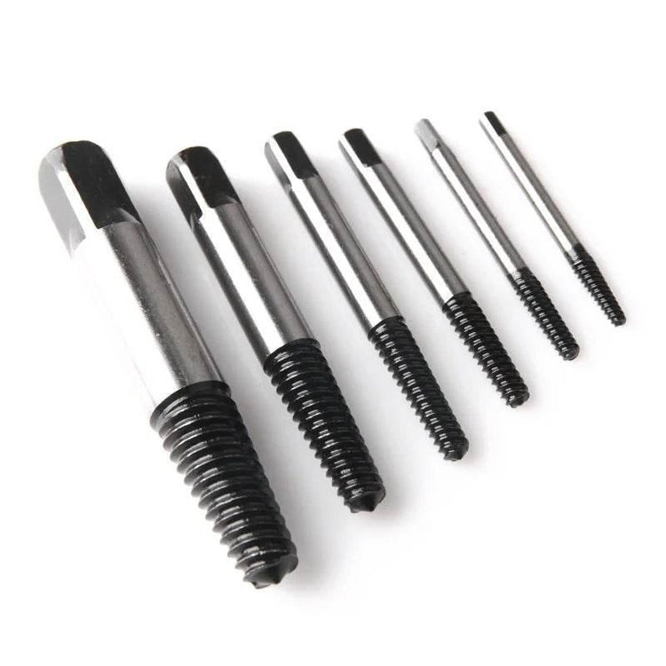 STONEGO 5PCS/6PCS Broken Damaged Screwdriver Extractor Drill Bit Set Carbon Steel Double Side Screw Pull Center Drill Bits - GiFTiFY