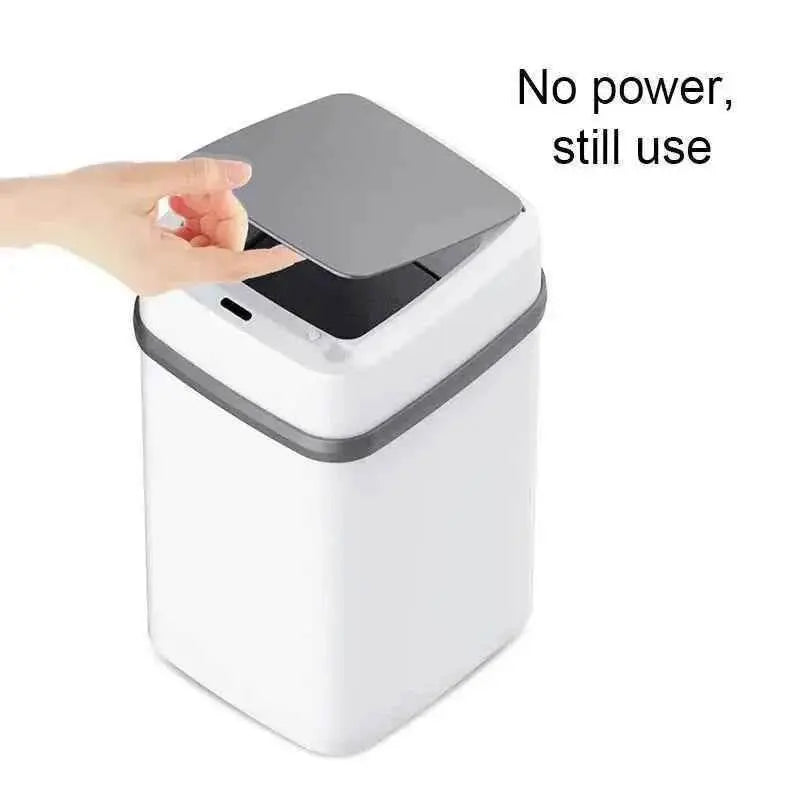 Kitchen Trash Bin 13L Bathroom Touch Trash Can In The Toilet Smart Garbage Bucket Waste Bins Dustbin Smart Trash Can Kitchen Trash Bin by DS