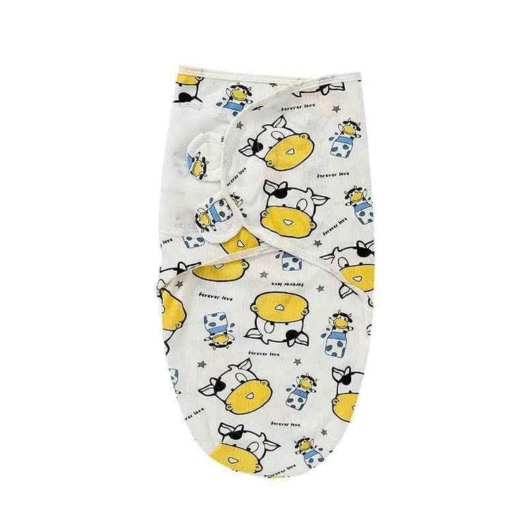 Newborn Baby Wrap Anti-Startle 2Pcs/Set Baby Swaddle Sleeping Cocoon Design 100%Cotton Baby Adjustable Blanket 0-6 Months - GiFTiFY