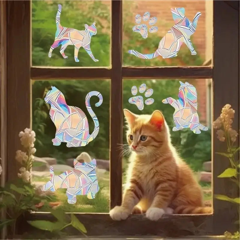 Iridescent Butterfly Sun Catcher Window Stickers