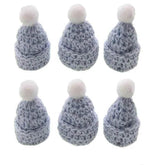12Pcs Handmade mini crochet Hat for baby shower baptism dolls party favors sewing Applique - GiFTiFY