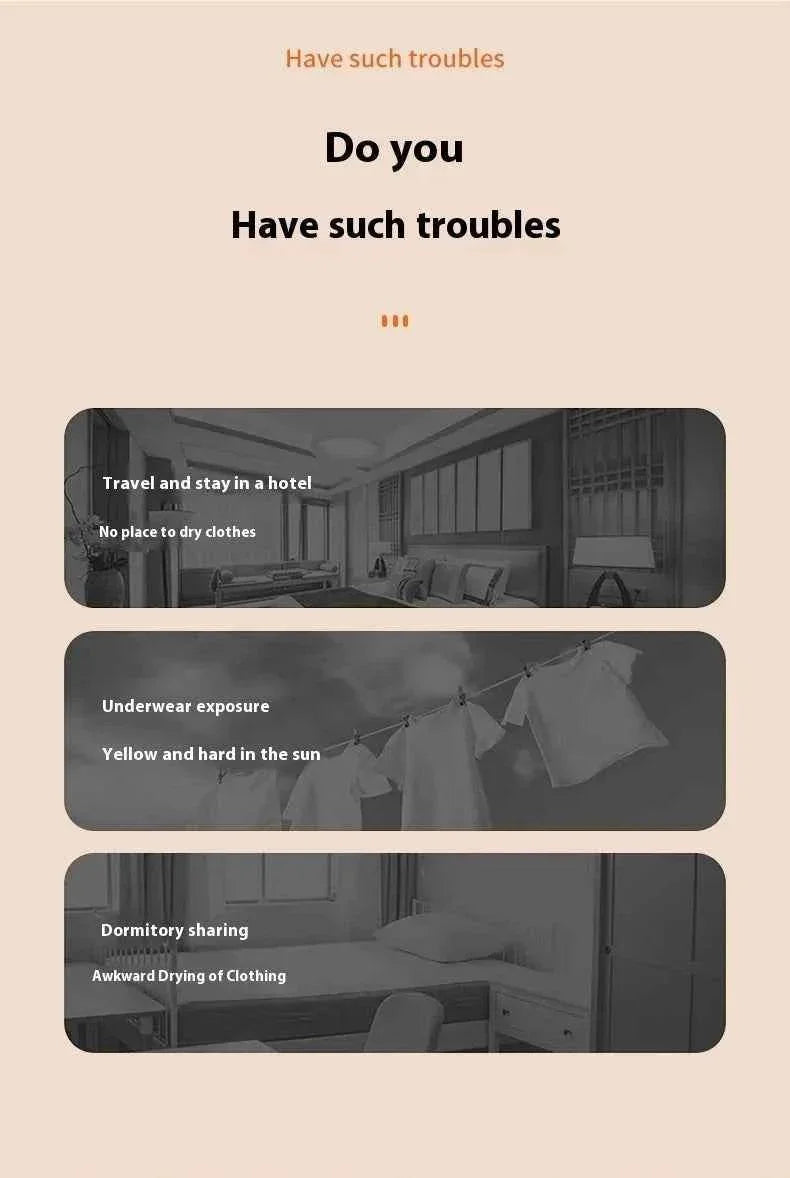 Portable Clothes Dryer Compact Electric Drying Machine for Home Foldable Clothes Dryer Convenient clothing drying in dormitories - GiFTiFY