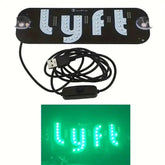 Led Light Signs For LYFT Car Windshield Glow LED Sign Decal Stickers Sign Light Windshield Sticker Cab Indicator Lamp Bright Lights U - GiFTiFY