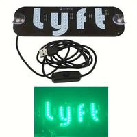 Led Light Signs For LYFT Car Windshield Glow LED Sign Decal Stickers Sign Light Windshield